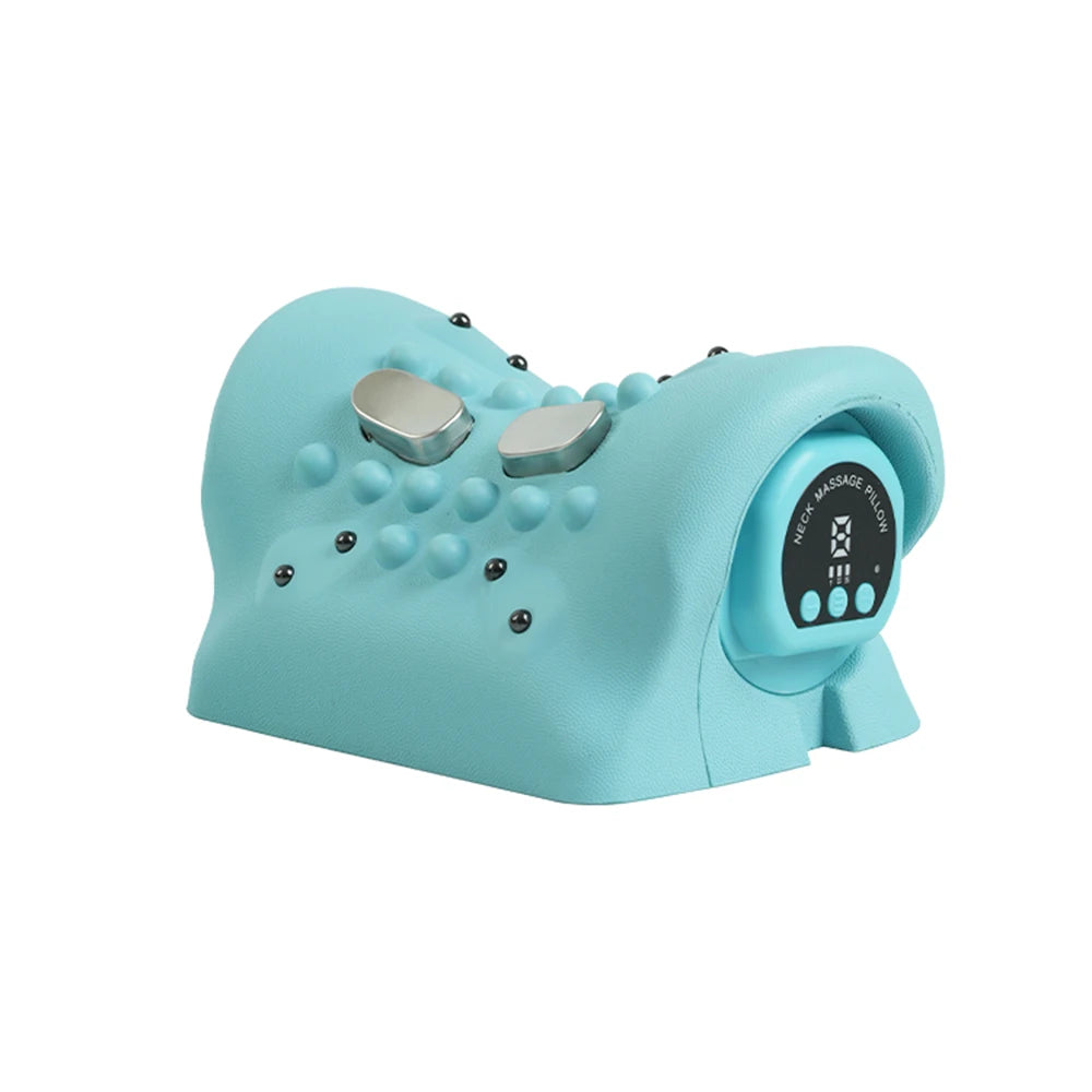 Electric Neck Massager Electric Neck Cervical Massager Head Pillow Neck Traction Vibration Kneading Massage Pillow Ergonomic