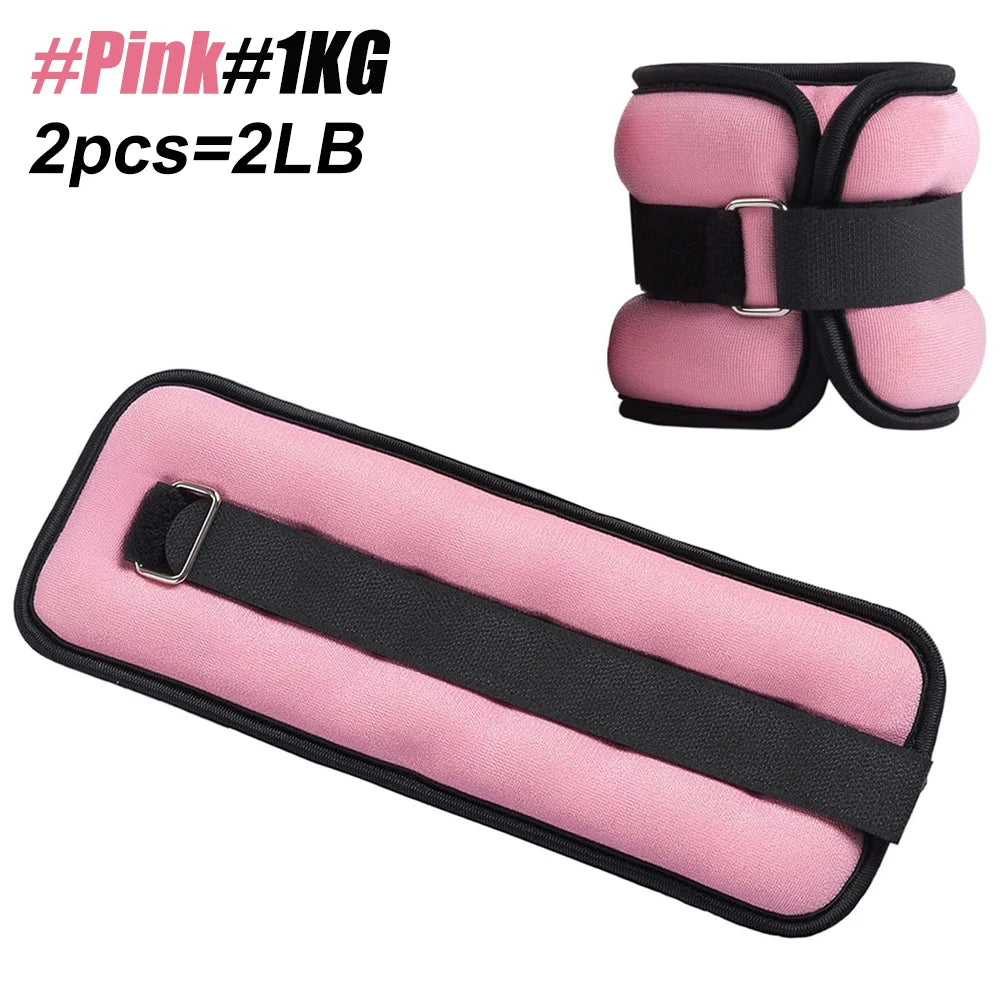 1Pair Adjustable Ankle & Wrist Weights - Neoprene Leg & Arm Weights for Women,Men,Kids - Strength Training for Running,Yoga, Gym