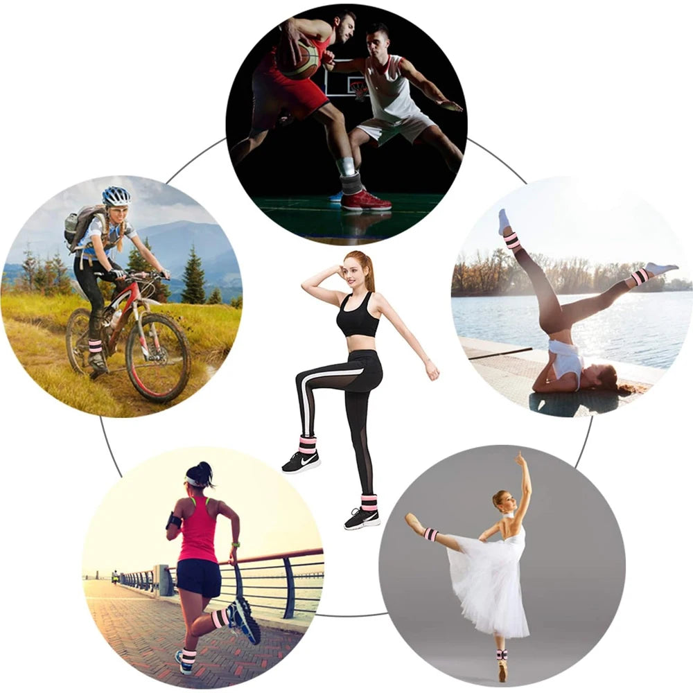 1Pair Adjustable Ankle & Wrist Weights - Neoprene Leg & Arm Weights for Women,Men,Kids - Strength Training for Running,Yoga, Gym