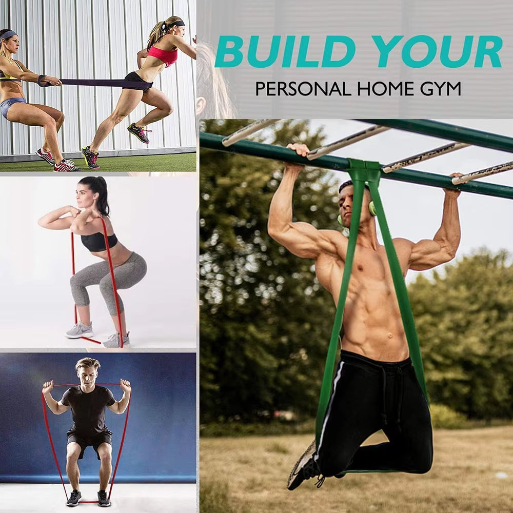Elevate Your Workout with Heavy Duty Resistance Bands - Perfect for Pull Ups, Pilates, and Home Gym Training!