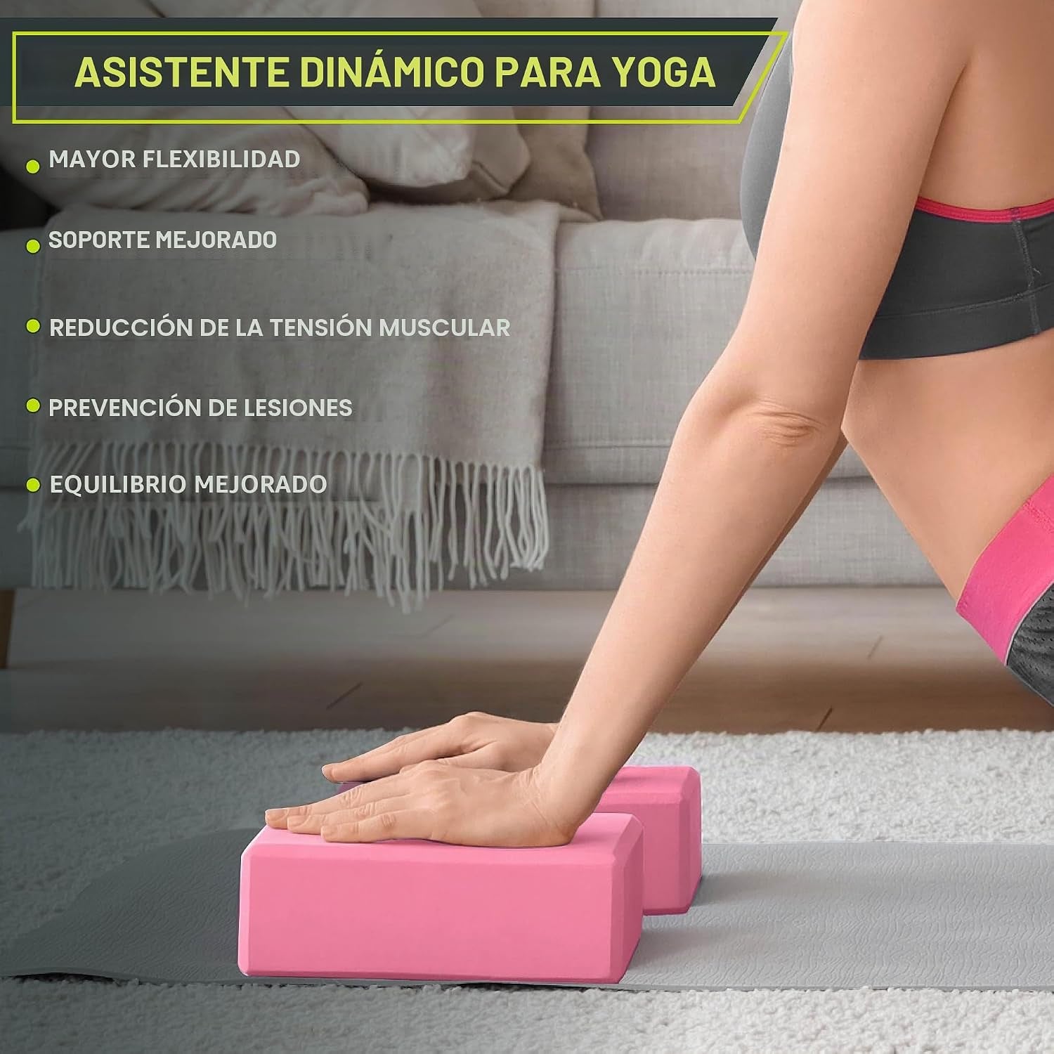 Blocos de Yoga em Espuma EVA Pack de 2 — Alta Densidade