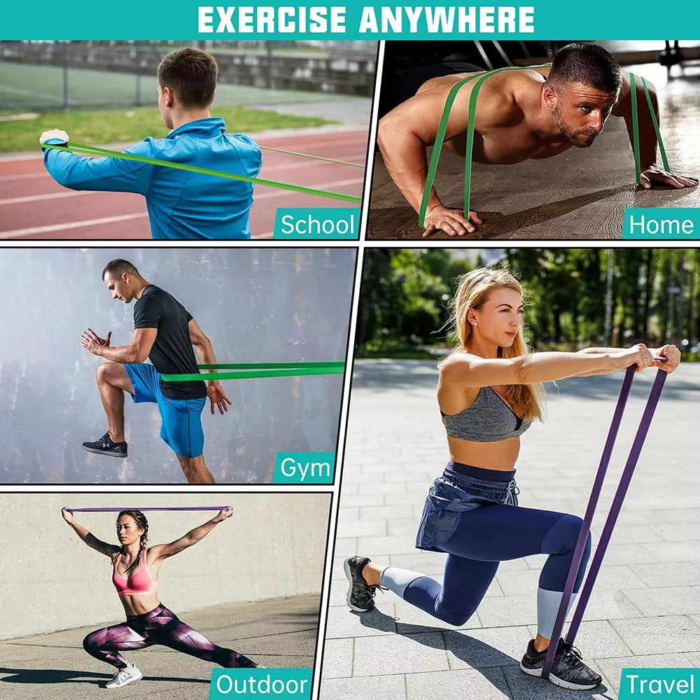 Elevate Your Workout with Heavy Duty Resistance Bands - Perfect for Pull Ups, Pilates, and Home Gym Training!