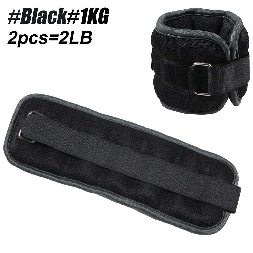 1Pair Adjustable Ankle & Wrist Weights - Neoprene Leg & Arm Weights for Women,Men,Kids - Strength Training for Running,Yoga, Gym