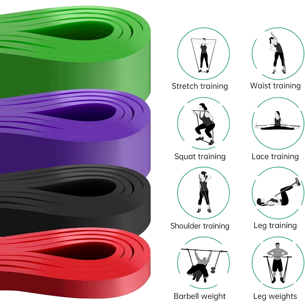 Elevate Your Workout with Heavy Duty Resistance Bands - Perfect for Pull Ups, Pilates, and Home Gym Training!