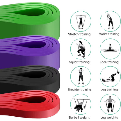 Elevate Your Workout with Heavy Duty Resistance Bands - Perfect for Pull Ups, Pilates, and Home Gym Training!